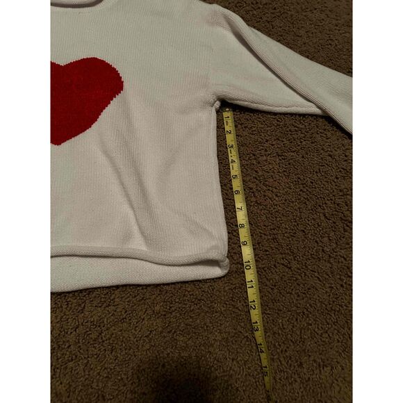 NorthStyle Womens Heart Pattern Long Sleeve Pullover Sweater Size Large - Picture 5 of 5